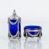 SALT- OCH PEPPARKAR, sterlingsilver och glas, Mema, Lidköping 1966