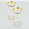 VINGLAS, 2 st, glas, förgylld dekor, sannolikt 1900-tal