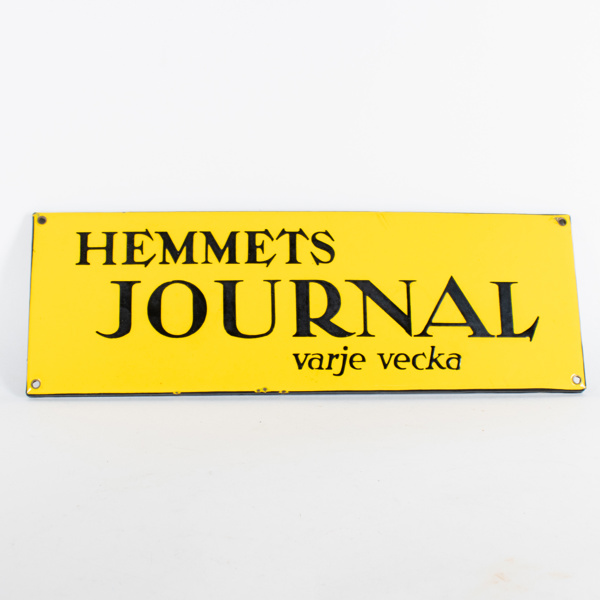 EMALJSKYLT, 1900-talets första hälft, "Hemmets Journal varje vecka"