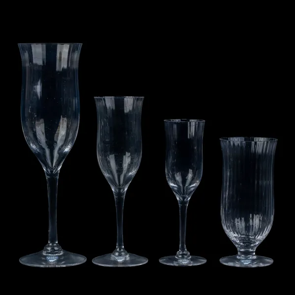 GUNNAR CYRÉN, 30 del, servisglas, "Blanche Harmony", Orrefors