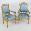 KARMSTOLAR, 1 par, Louis XVI-stil, 1800-talets andra hälft 