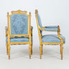 KARMSTOLAR, 1 par, Louis XVI-stil, 1800-talets andra hälft 