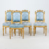 STOLAR, 4 st, Louis XVI-stil, 1800-talets andra hälft
