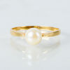 RING, 18k guld, med pärla