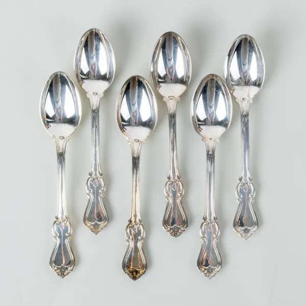 KAFFESKEDAR, 6 st, silver, GAB 1993