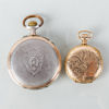FICKUR, 2 st, silver/förgyllt silver, 1800-/1900-tal