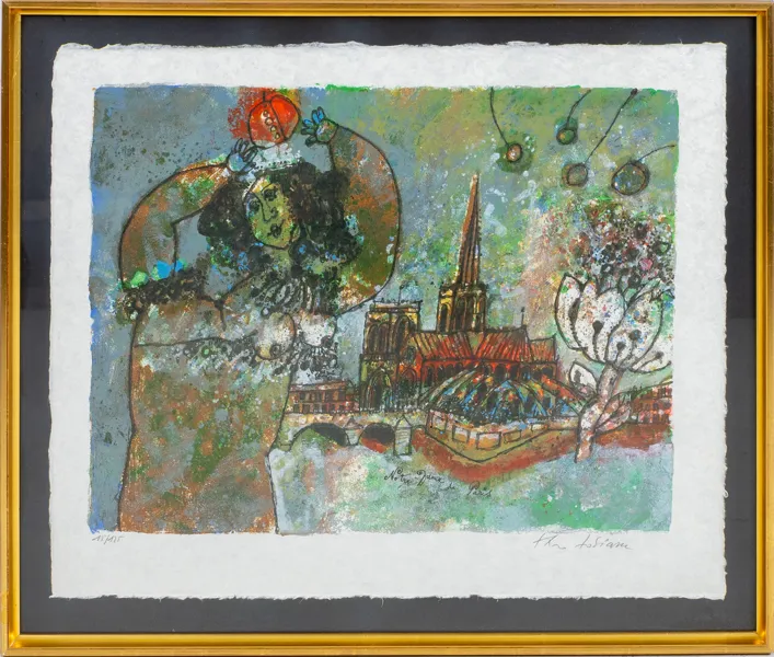 THEO TOBIASSE (Frankrike, 1927-2012), färglitografi, signerad och numrerad 15/125