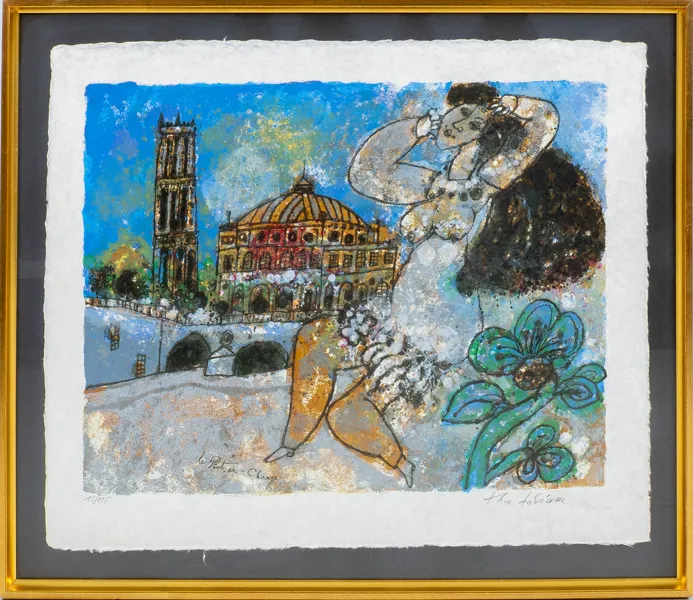 THEO TOBIASSE (Frankrike, 1927-2012), färglitografi, signerad och numrerad 15/125