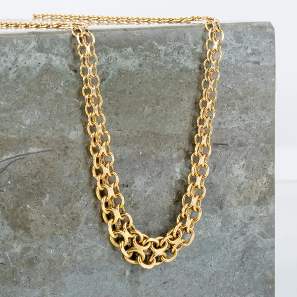 COLLIER, 18k guld, svenska stämplar 1999