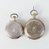 FICKUR, 2 st, sk mormorsur, silver, 1900-talets första hälft