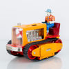 PLÅTLEKSAK, traktor, "Lited Piston Action Tractor", Nomura toys, Japan, 1950-/60-tal