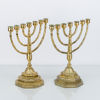 KANDELABRAR, 2 st, malm, 1900-tal