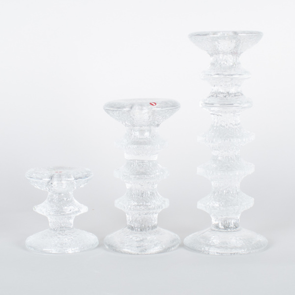 TIMO SARPANEVA, 3 st ljusstakar "Festivo", Iittala