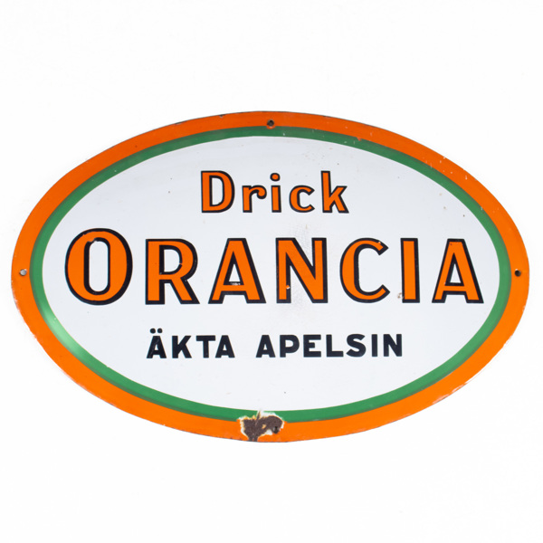 EMALJSKYLT, "Drick Orancia äkta apelsin", 1900-talets första hälft