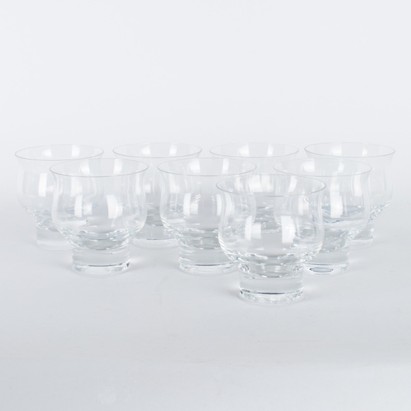 ÖLGLAS, 8 st, glas, Henning Koppel Orrefors