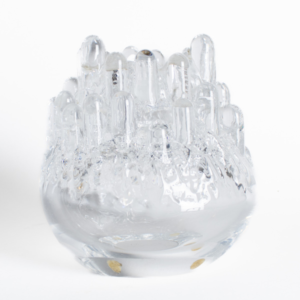 GÖRAN WÄRFF, ljuslykta "Polar", glas, Kosta